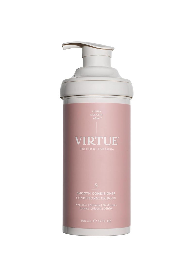 Virtue Smooth Conditioner for Frizz Control for Curly Hair, Sulfate Free, Safe for All Hair Types, Color Safe