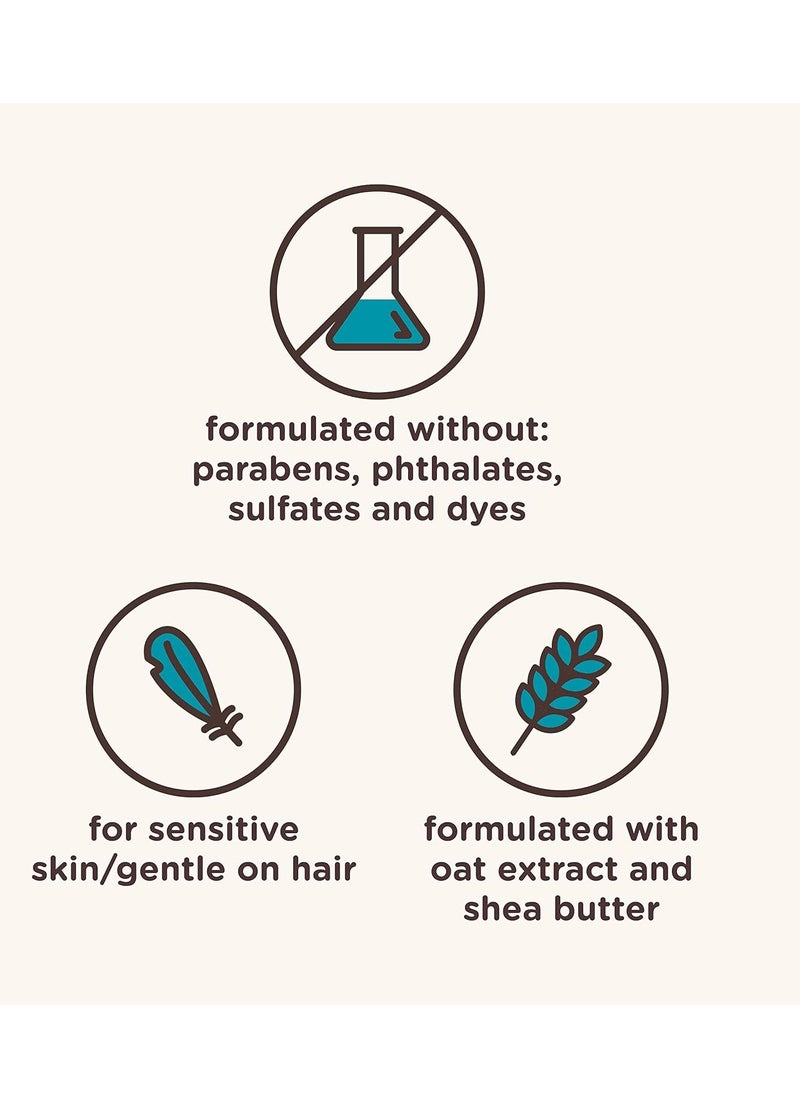 Aveeno Kids Curly Hair Conditioner, Hydrating Conditioner, Kids Curly Hair Products, Oat Extract & Shea Butter, Gentle Scent, 12 fl. oz (Pack of 1)