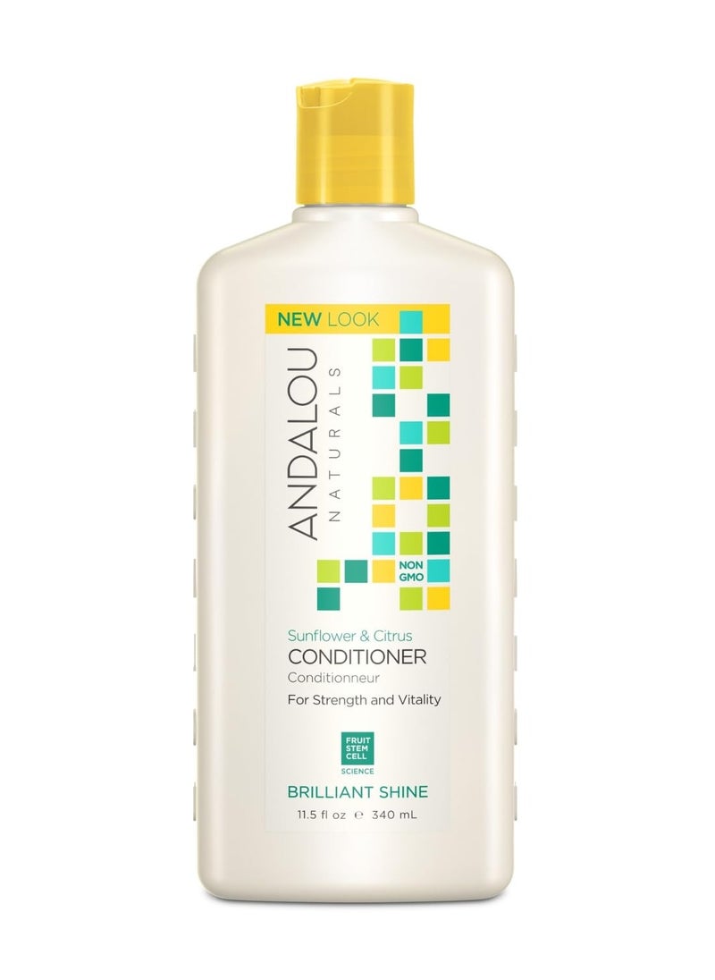 Andalou Naturals Sunflower and Citrus Brilliant Shine Conditioner, 11.5 Ounce