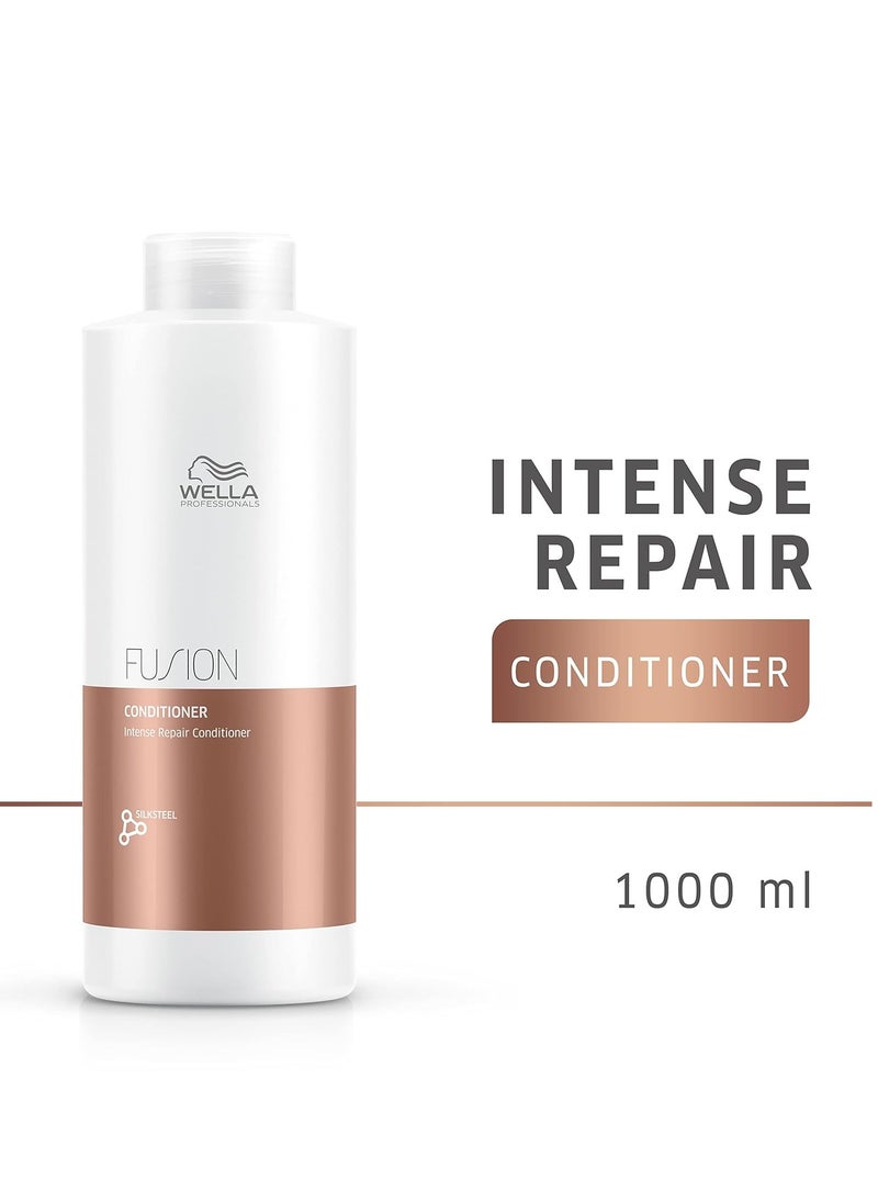 Wella Professionals Fusion Intense Repair Conditioner | For Damaged Hair| Hair Repair| Anti-Hair Breakage| 33.8 Fl Oz