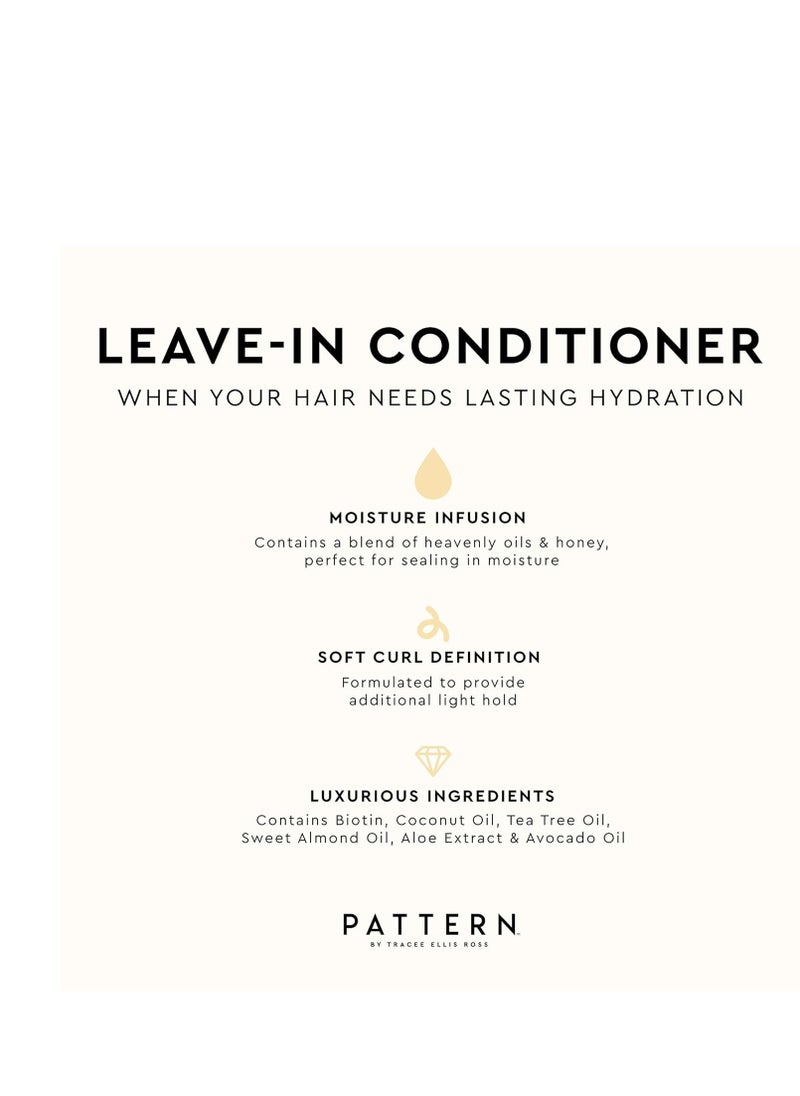 PATTERN Beauty by Tracee Ellis Ross Leave-In Conditioner 25 fl oz - Rich Moisture for Curly, Coily and Tight-Textured Hair, 3a to 4c,25 fl oz