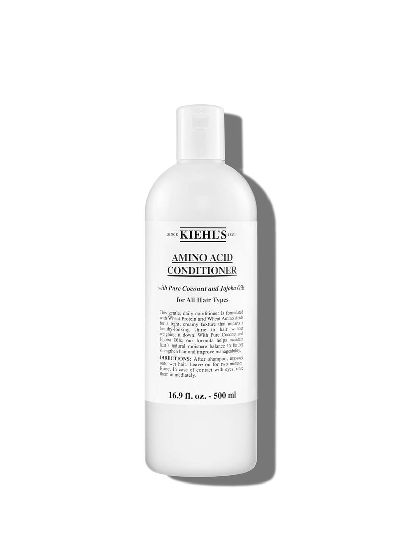Kiehl's Amino Acid Conditioner, Strengthening and Moisturizing Hair Treatment, with Amino Acids, Jojoba and Coconut Oil to Improve Manageability and Added Shine - 16.9 fl oz