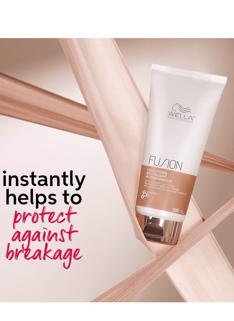 Wella Professionals Fusion Intense Repair Conditioner | For Damaged Hair| Hair Repair| Anti Hair Breakage| 6.7 Fl Oz