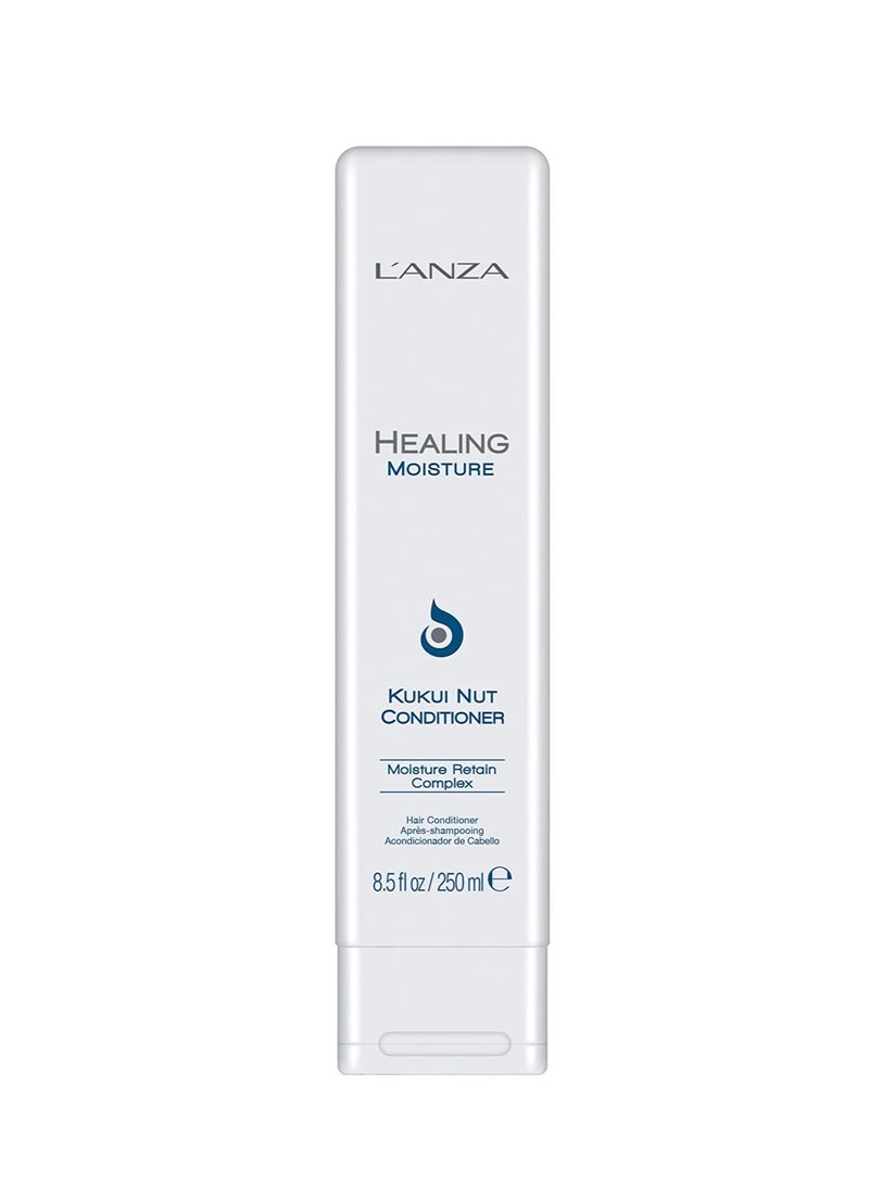 L'ANZA Healing Moisture Kukui Nut Conditioner, Rich Moisturizing Hair Conditioner, Deep Conditioner for Dry, Damaged Hair, Anti Frizz Hair Treatment, Hair Care Product for Women or Men