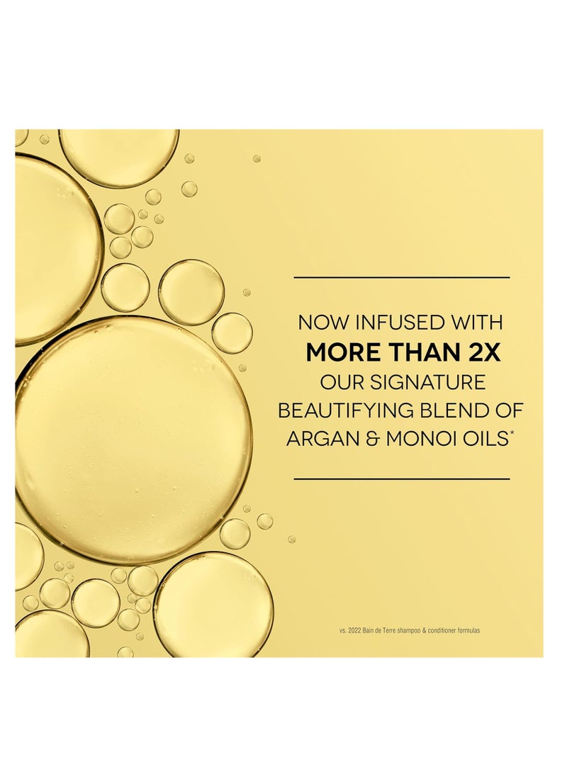 Bain de Terre Sweet Almond Oil Long & Healthy Conditioner, Strength & Protection for Weak, Damaged Hair, with Argan & Monoi Oils, Paraben-Free, Color-Safe, Vegan