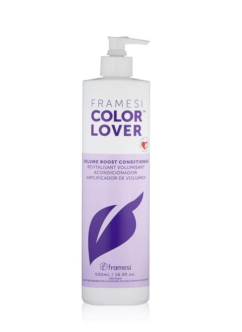 FRAMESI Color Lover Volume Boost Conditioner, Sulfate Free Volumizing Conditioner with Quinoa and Coconut Oil, Color Treated Hair