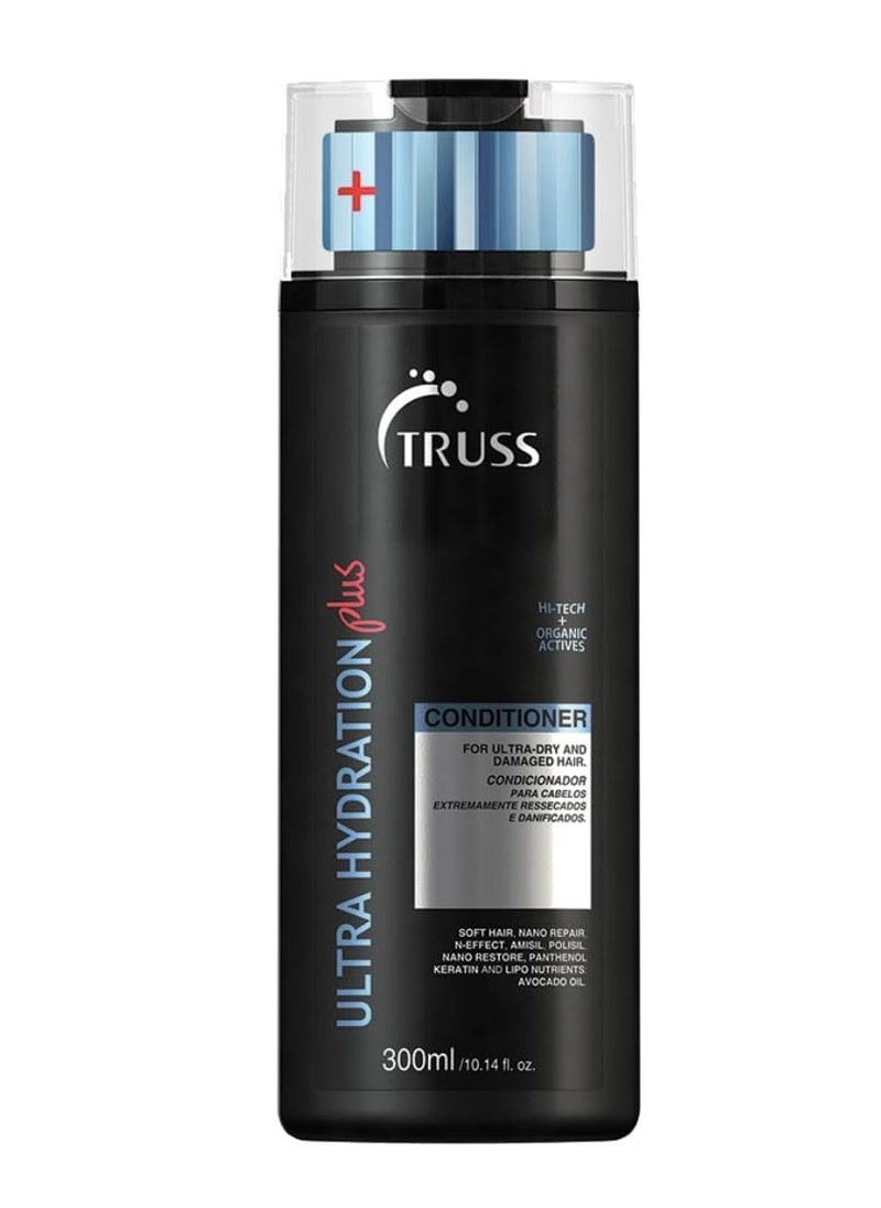 TRUSS Ultra Hydration PLUS Conditioner - For Extremely Dry, Damaged Hair, Intensive Repair, Hydration, Color Protection, Anti-Frizz Conditioner, Ideal for All Hair Types & Textures