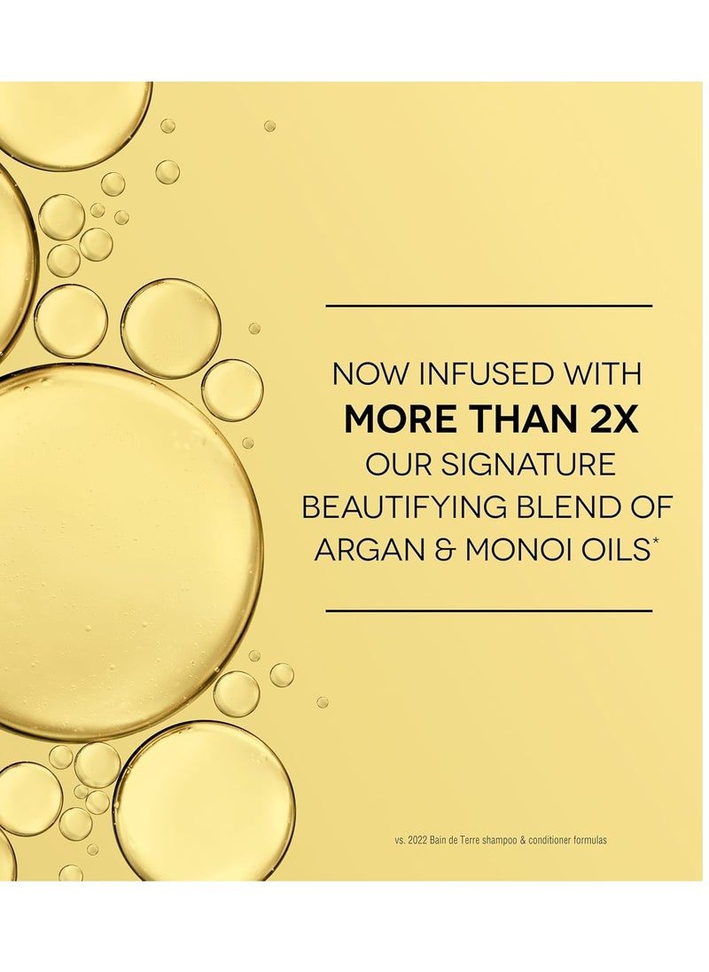 Bain de Terre Jasmine Moisturizing Conditioner, Rich Hydration for Dry Hair, with Argan & Monoi Oils, Paraben-Free, Color-Safe, Vegan