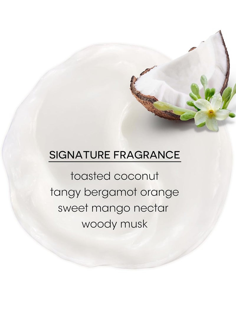 Bain de Terre Coconut Papaya Ultra Hydrating Conditioner, Moisture Quench for Dry, Damaged Hair, with Argan & Monoi Oils, Paraben-Free, Color-Safe, Vegan