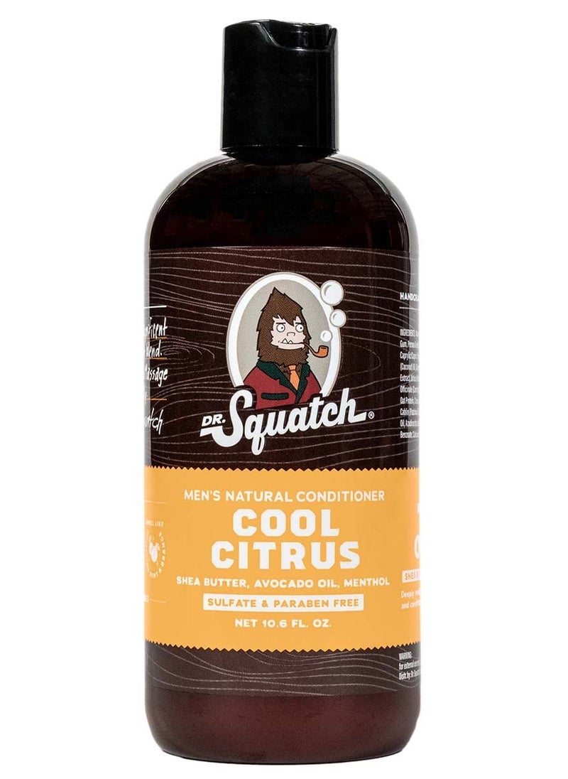 Dr. Squatch Cool Citrus Conditioner for Men – Daily Hair Conditioner – Stimulates, Hydrates, Soothes Scalp – Naturally Sourced with Organic Peppermint, Calendula, Clary Sage
