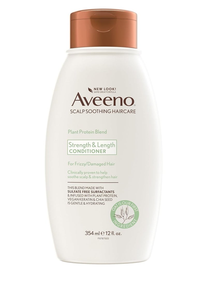 Aveeno Plant Protein Blend Conditioner, for Strong Healthy-Looking Hair, 12 fl oz