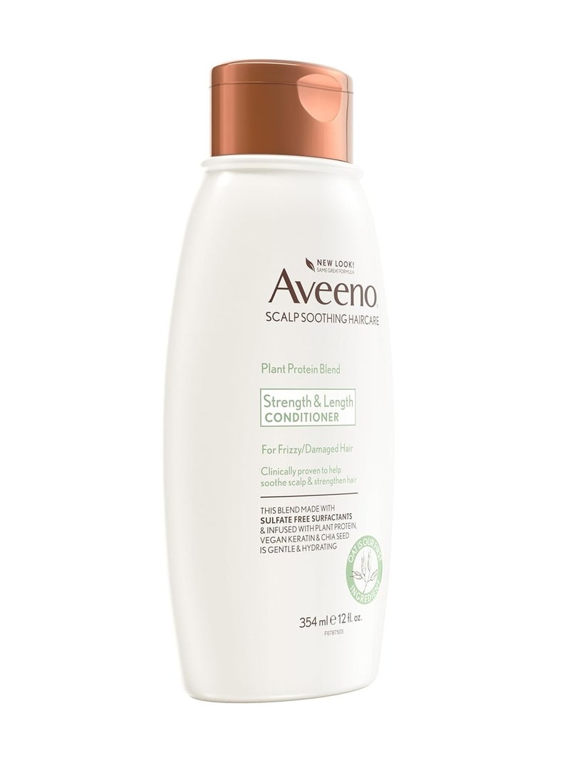 Aveeno Plant Protein Blend Conditioner, for Strong Healthy-Looking Hair, 12 fl oz