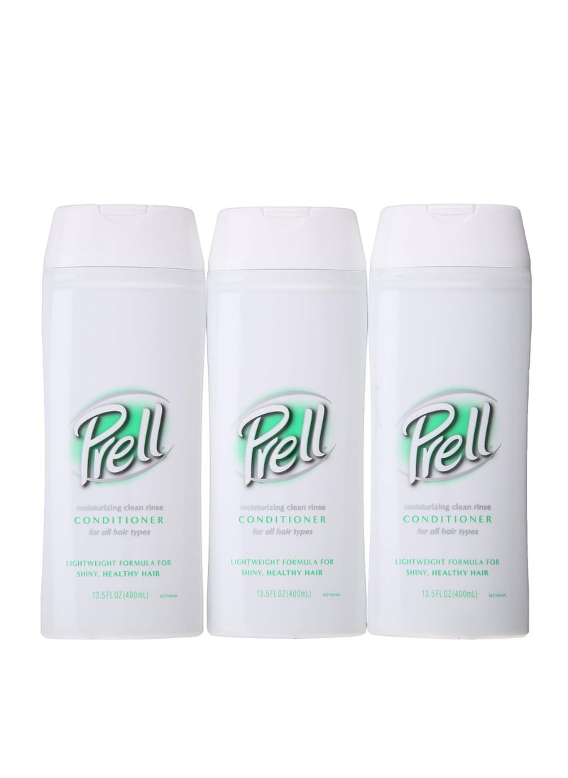 Prell Moisturizing Clean Rinse Conditioner 13.5 Fl 0z - 3 Pack