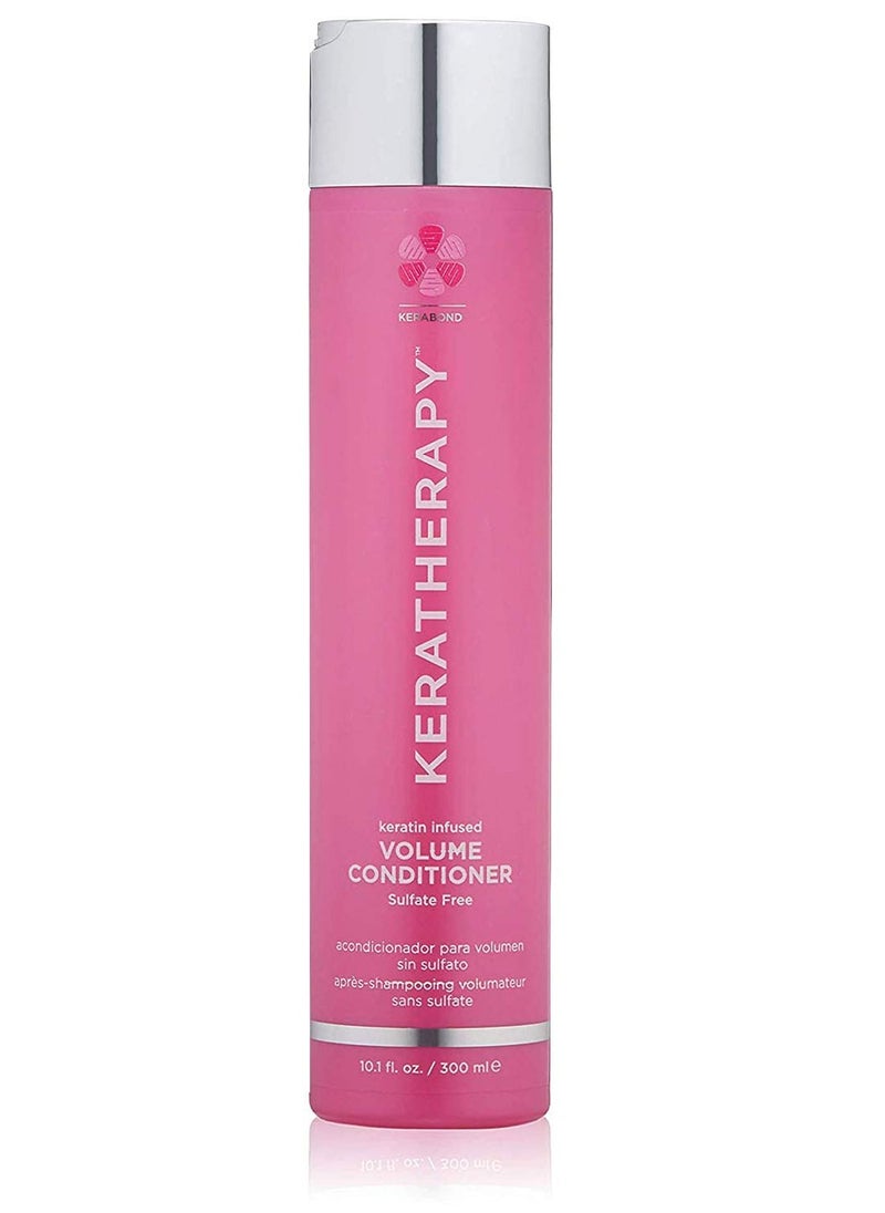 Keratherapy Keratin Infused Volume Conditioner, 10.1 fl. oz., 300 ml - Thin Hair Conditioner for Volume & Thickening - With Hemp Seed Oil, Indian Laurel Extract, Sea Kelp & Hydrolyzed Silk