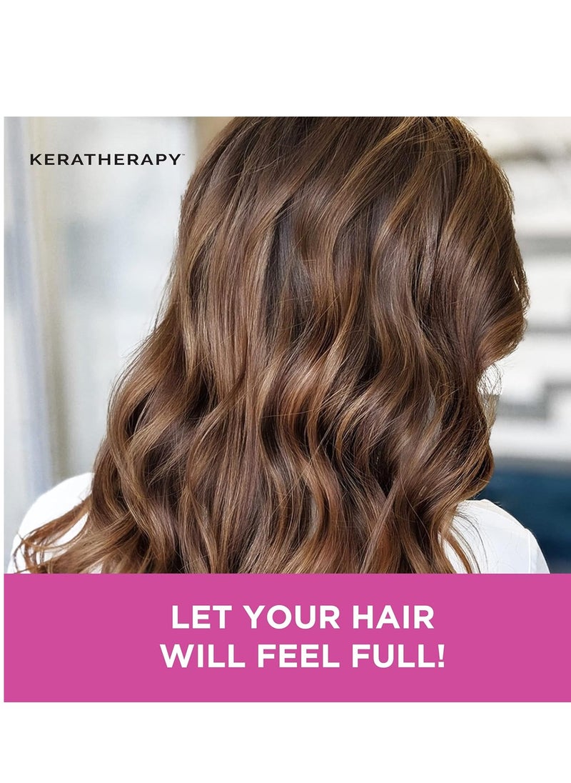 Keratherapy Keratin Infused Volume Conditioner, 10.1 fl. oz., 300 ml - Thin Hair Conditioner for Volume & Thickening - With Hemp Seed Oil, Indian Laurel Extract, Sea Kelp & Hydrolyzed Silk