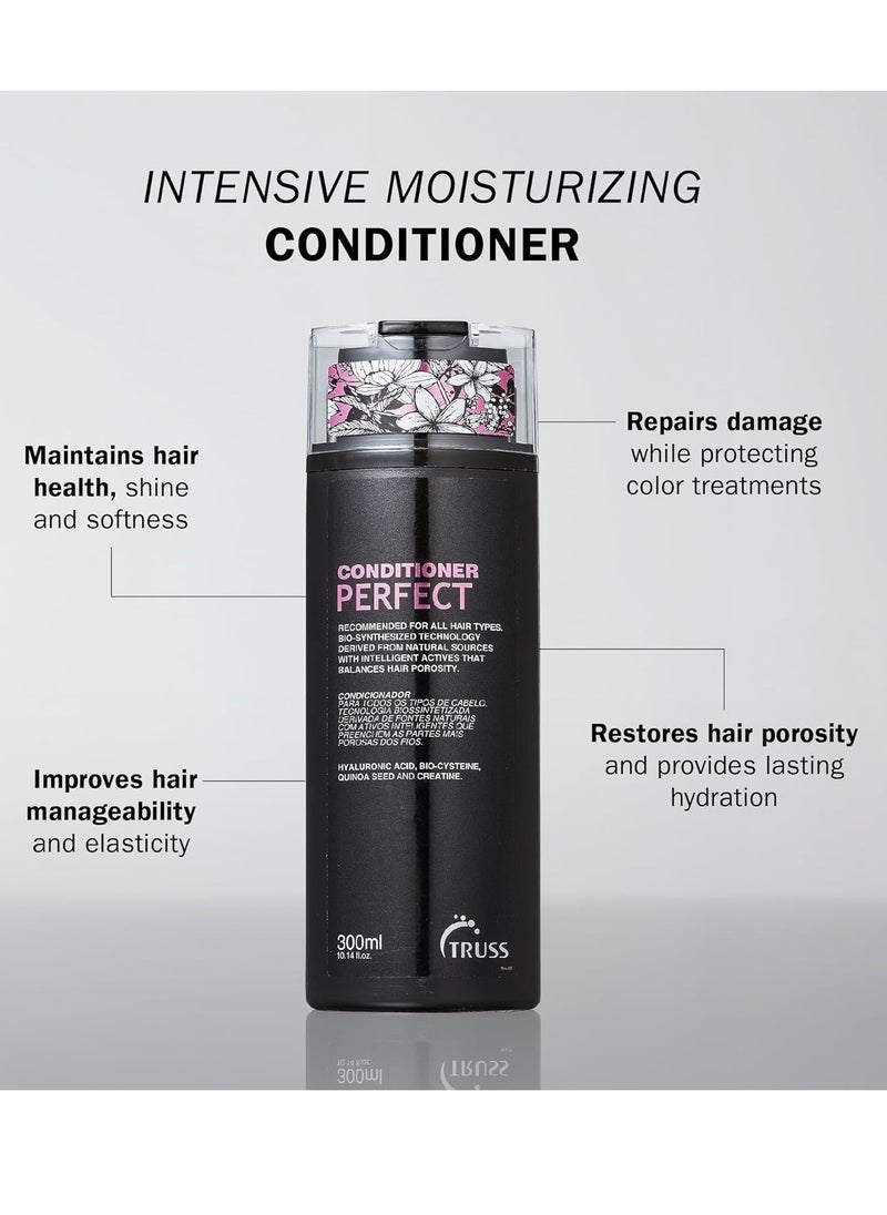 TRUSS Perfect Conditioner - Advanced Anti-aging Conditioning Formula for All Hair Types Including Colored, Damaged, Chemically Treated Hair - Promotes Strong, Healthy, Silky Hair