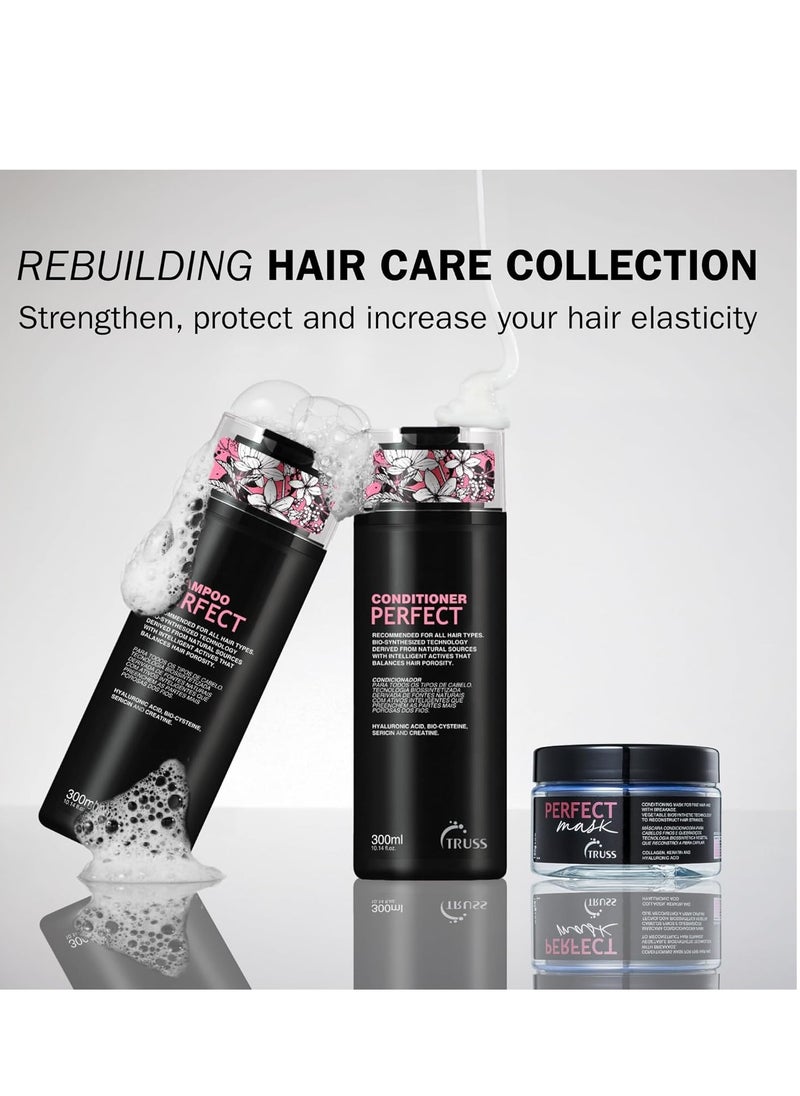 TRUSS Perfect Conditioner - Advanced Anti-aging Conditioning Formula for All Hair Types Including Colored, Damaged, Chemically Treated Hair - Promotes Strong, Healthy, Silky Hair