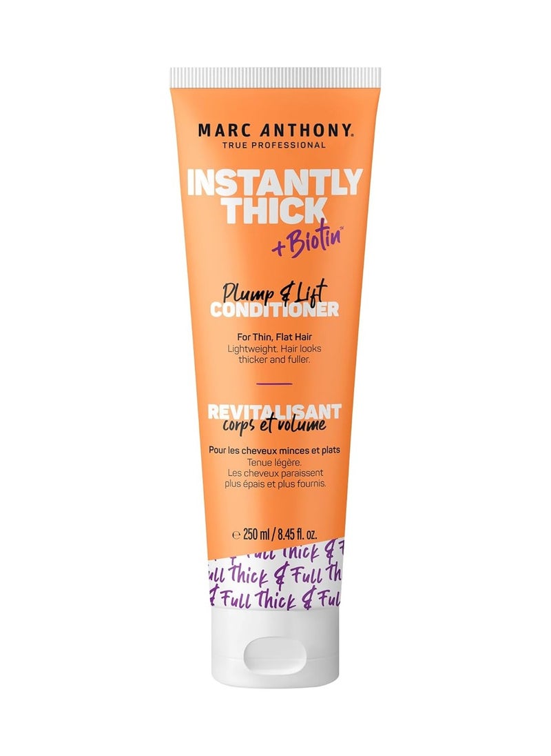 Marc Anthony Instantly Thick Biotin Conditioner, 8.45 oz - Volumizing & Moisturizing Hair Product for Thin, Flat or Dry Hair - Paraben-free, Sulfate-free, Phthalate-free