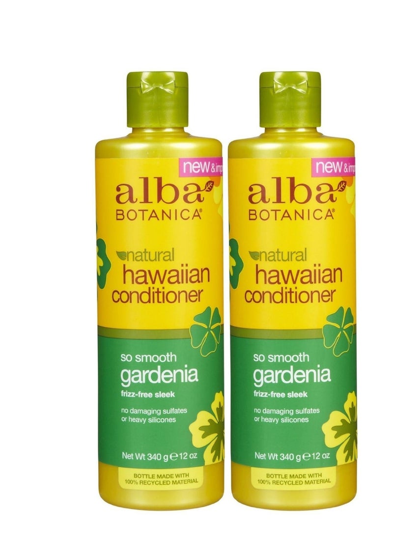 Alba Botanica Gardenia Hydrating Hair Conditioner, 12-Ounce Bottle (Pack of 2)