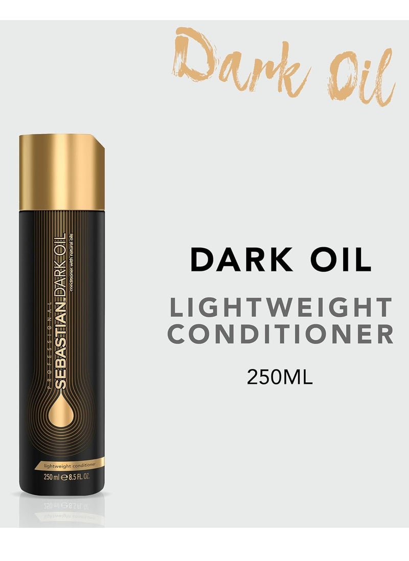 Sebastian Professional Dark Oil Lightweight Conditioner | Infused with Jojoba & Argan Oil for Silky, Smooth Conditioned Hair