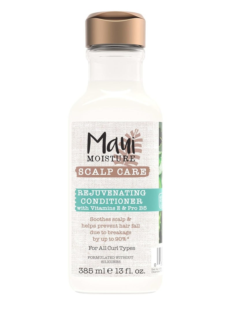 Maui Moisture Scalp Care Rejuvenating Conditioner, Soothing Curly Hair Conditioner with Vitamin E, Pro-Vitamin B5 & Aloe Vera, Silicone-Free, 13 fl. Oz