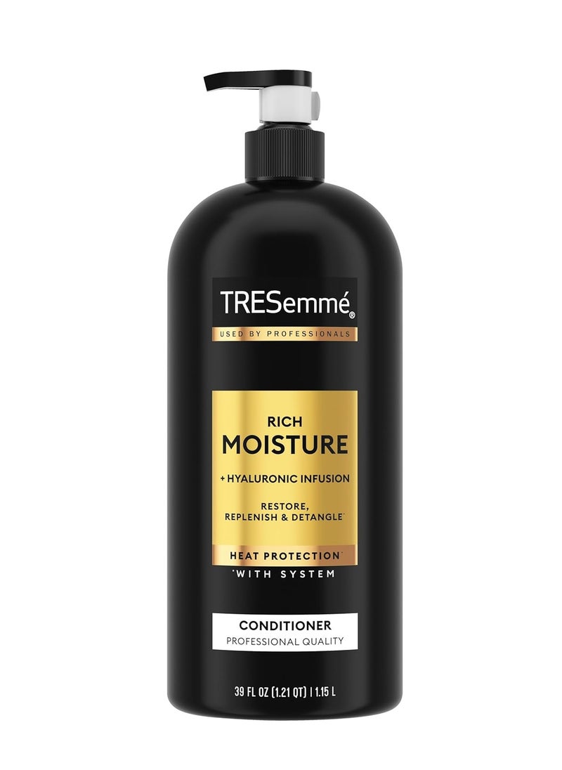 TRESemmé Rich Moisture Moisturizing Conditioner with Pump for Dry Hair Formulated With Pro Style Technology 39 Fl Oz