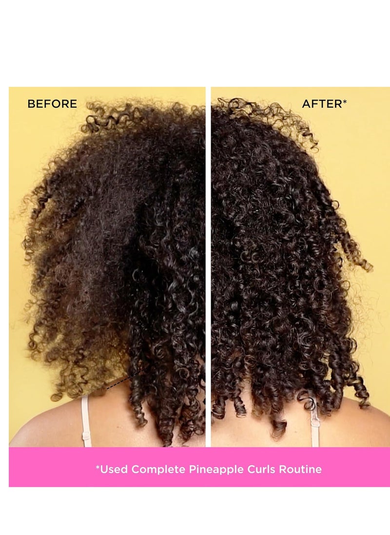 Pacifica Beauty, Pineapple Curls Defining Natural Conditioner, For Curly, Coily and Textured Hair Types, Pineapple Scent, Sulfate Free and Silicone Free, 100% Vegan and Cruelty Free