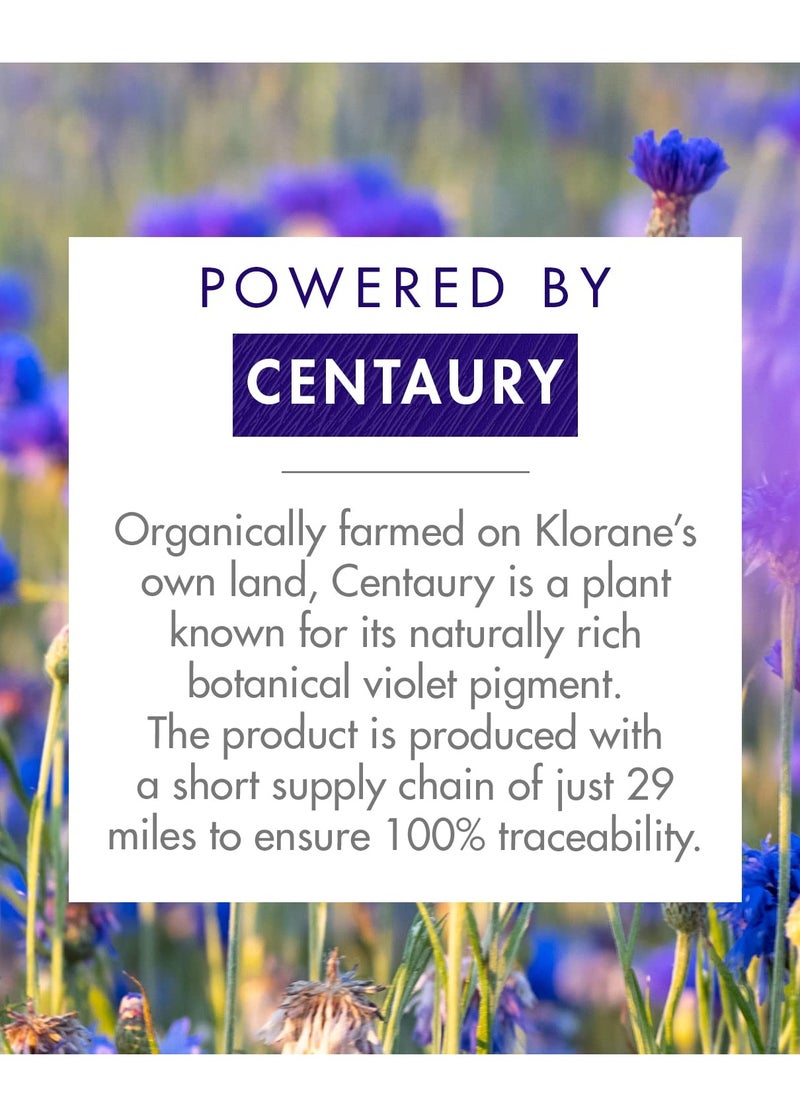 Klorane Plant-Based Purple Conditioner with Centaury, Brightens Blonde, Platinum, Silver, Gray or White Hair, Neutralizes Unwanted Yellow and Copper Tones, Paraben, Silicone and Sulfate Free, 6.7 fl.oz.