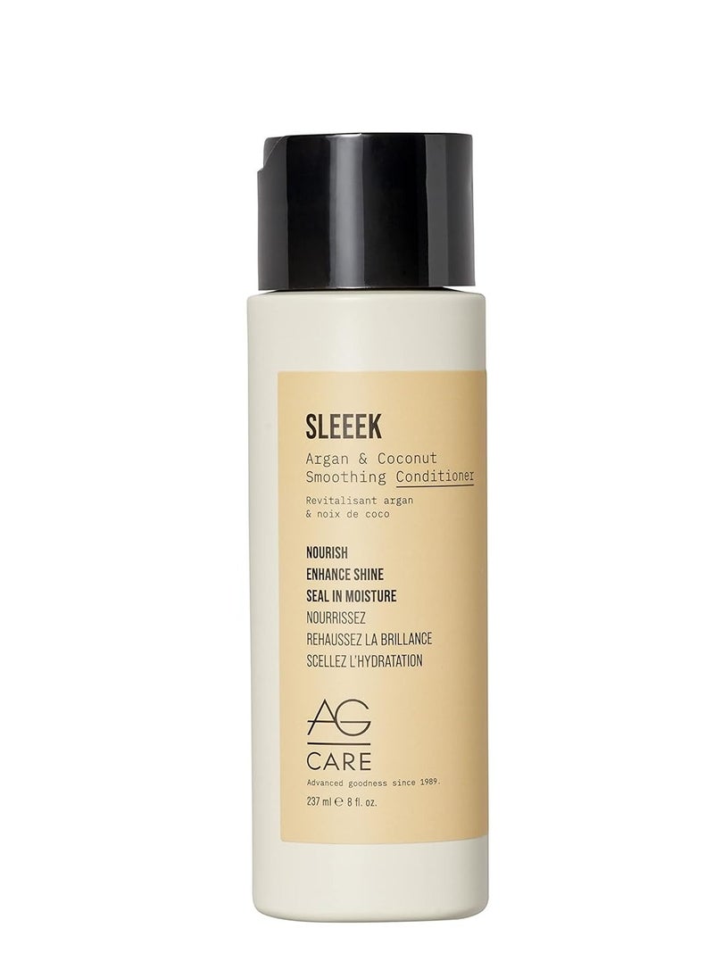 AG Care Sleeek Argan & Coconut Conditioner, 8 Fl Oz