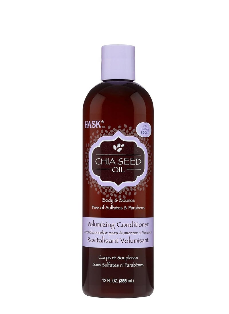Hask Volumizing Conditioner, Chia Seed, 12 Ounce