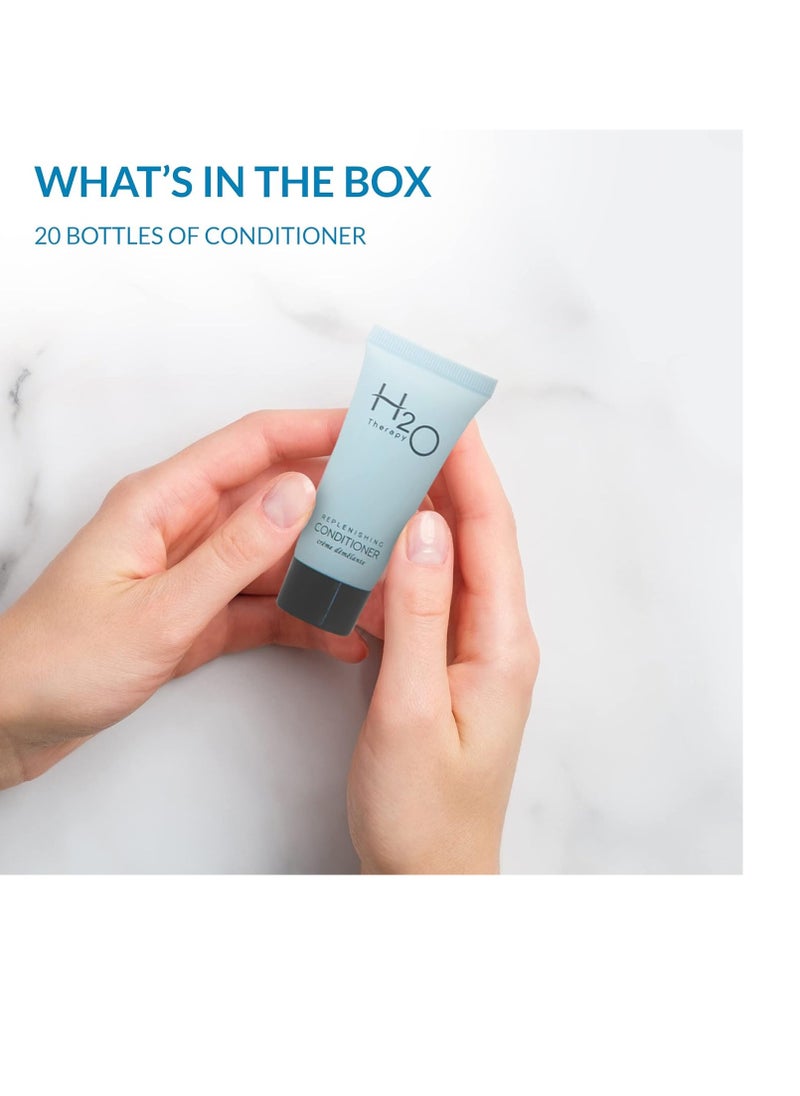 H2O Therapy Conditioner, Travel Size Hotel Hospitality, 0.85 oz (Case of 20)