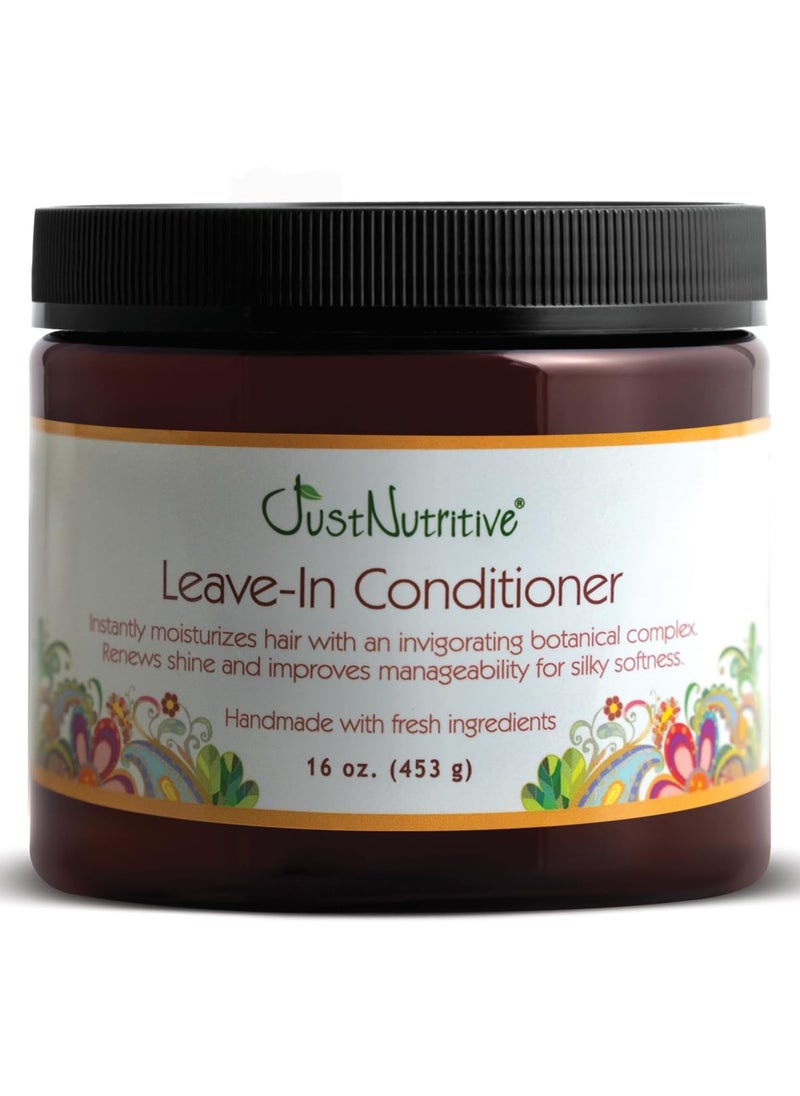 Just Nutritive Leave in Conditioner/Multitasking Leave In for All Hair Types/Pure ingredients fight frizz, split ends and creates radiant healthy shine