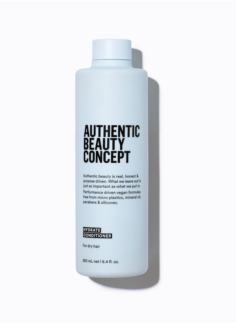 Authentic Beauty Concept Hydrate Conditioner | Normal To Dry or Curly Hair | Adds Moisture & Shine | Vegan & Cruelty-free | Silicone-free