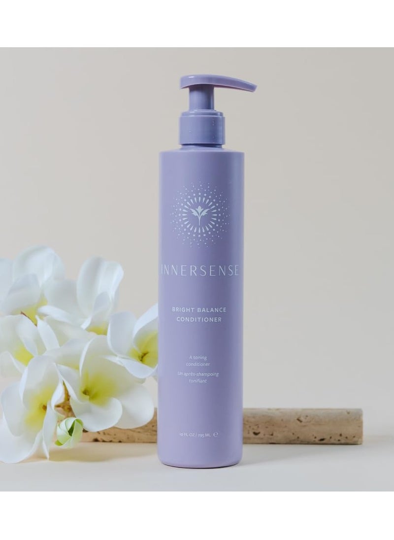 INNERSENSE Organic Beauty - Natural Bright Balance Purple Toning Conditioner | Non-Toxic, Cruelty-Free Haircare (10 fl oz | 295 ml)