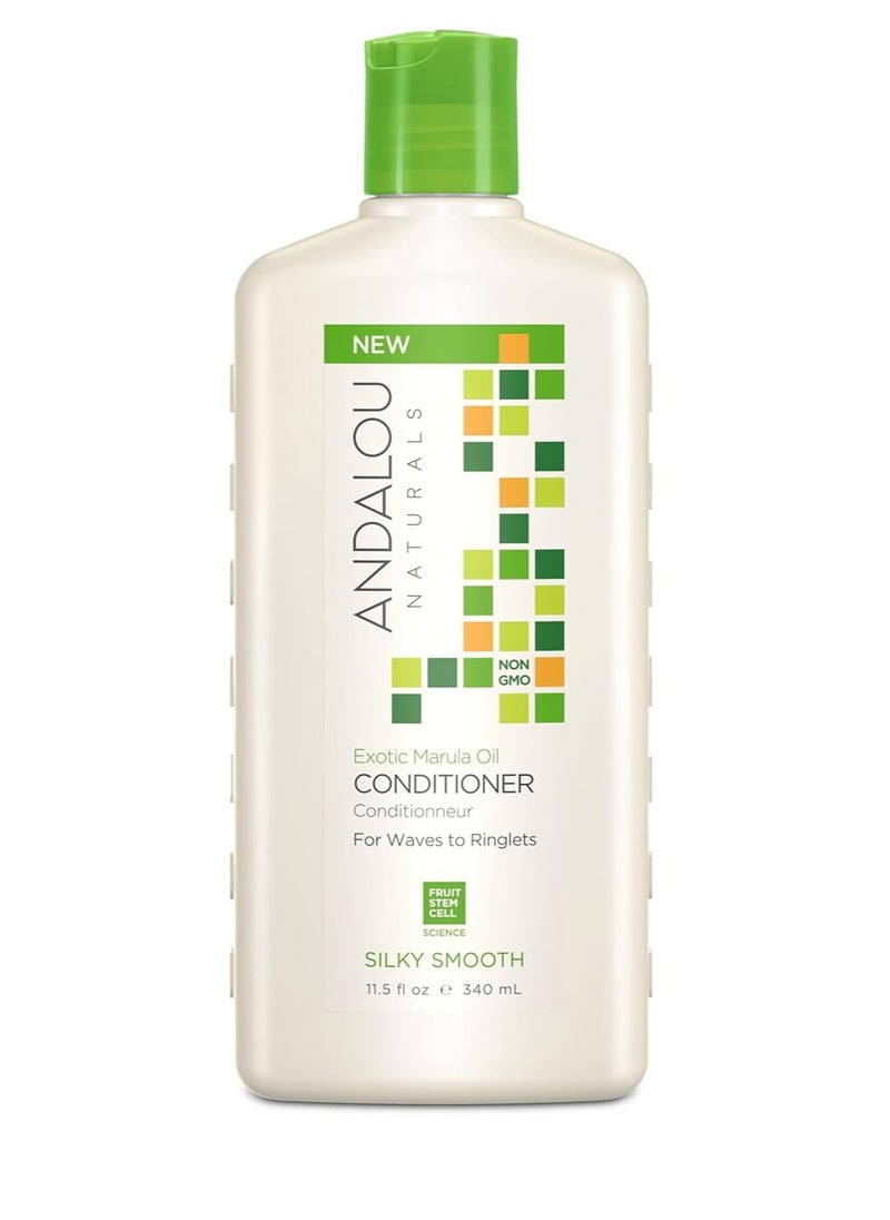Andalou Naturals Exotic Marula Oil Silky Smooth Conditioner, 11.5 Ounce, (Package May Vary)
