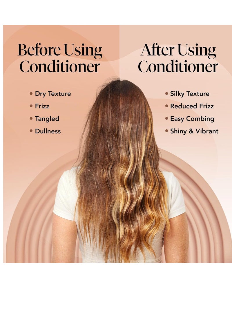 Kitsch Argan Milk Leave-In Conditioner - Hydrating & Nourishing Hair Treatment, Sulfate-Free Frizz Control Spray, Enhances Shine & Softness, Lightweight, Non-Greasy Formula for All Hair Types - 6.8oz