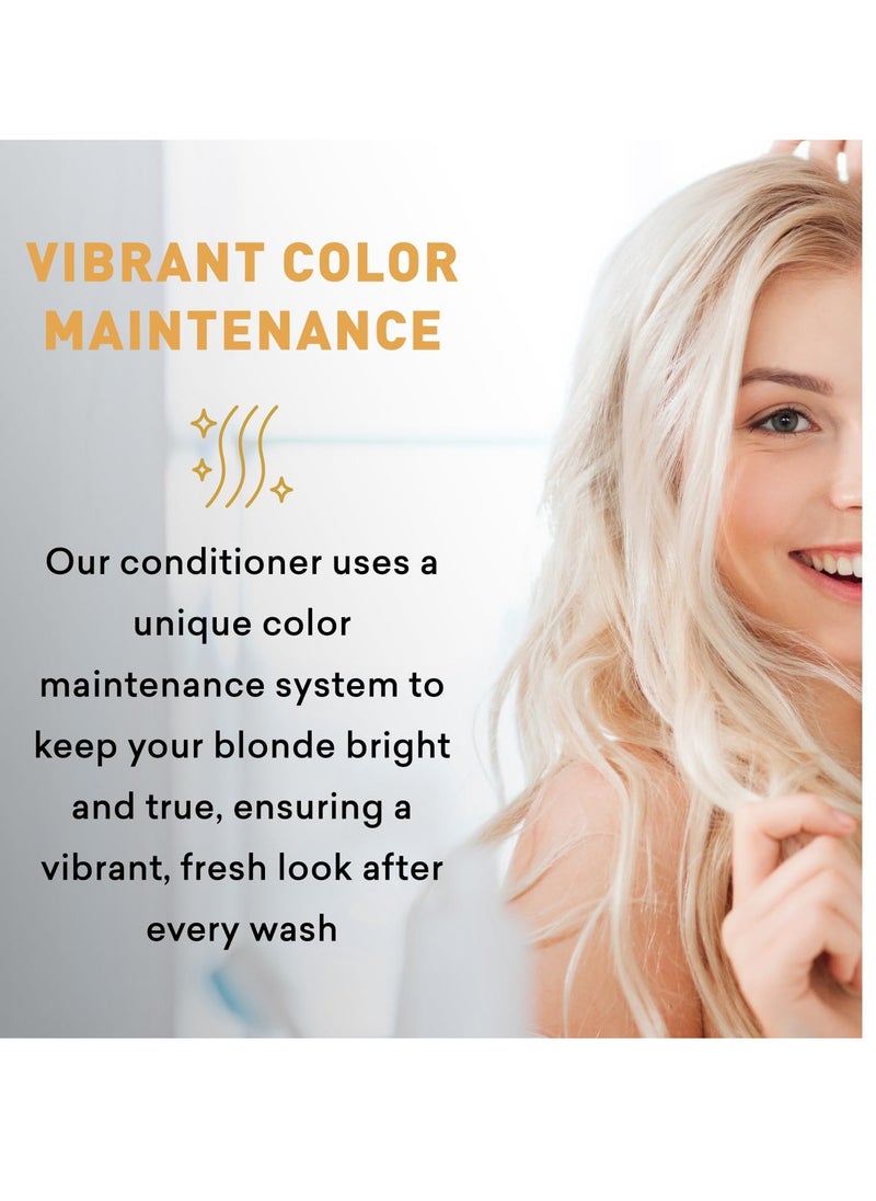 Just Nutritive Conditioner for Blonde Natural & Color-Treated Hair, Brassy Tones Neutralizer, No Purple Dye, Deep Nourishment, Silicone Free, Phthalate Free, Paraben Free, 8 oz. Bottle