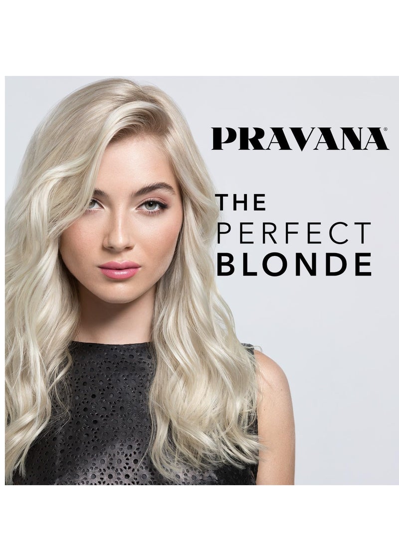 PRAVANA The Perfect Blonde Seal & Protect Leave-In Conditioner Spray Treatment Detangler | Neutralizes Brassy, Yellow Tones | For Color-Treated Hair | Adds Strength, Shine, Elasticity