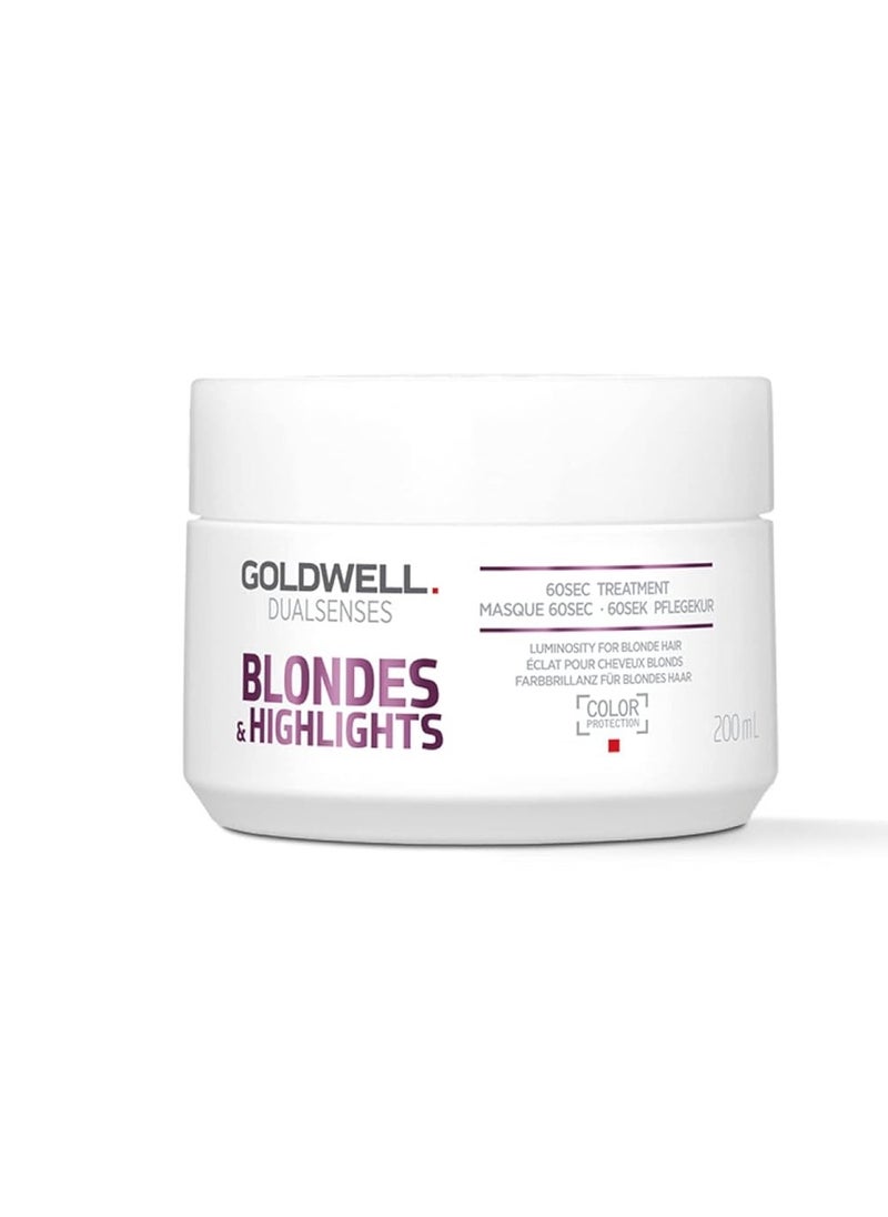 Goldwell Dualsenses Blondes & Highlights Anti-Yellow 60sec Treatment 6.8oz, 200mL