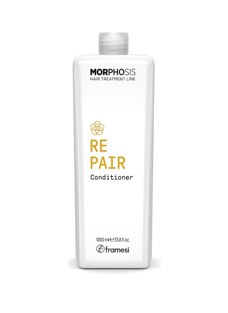 Framesi Morphosis Repair Conditioner, Moisturizes and Strengthens Hair, Natural Ingredients, Color Safe