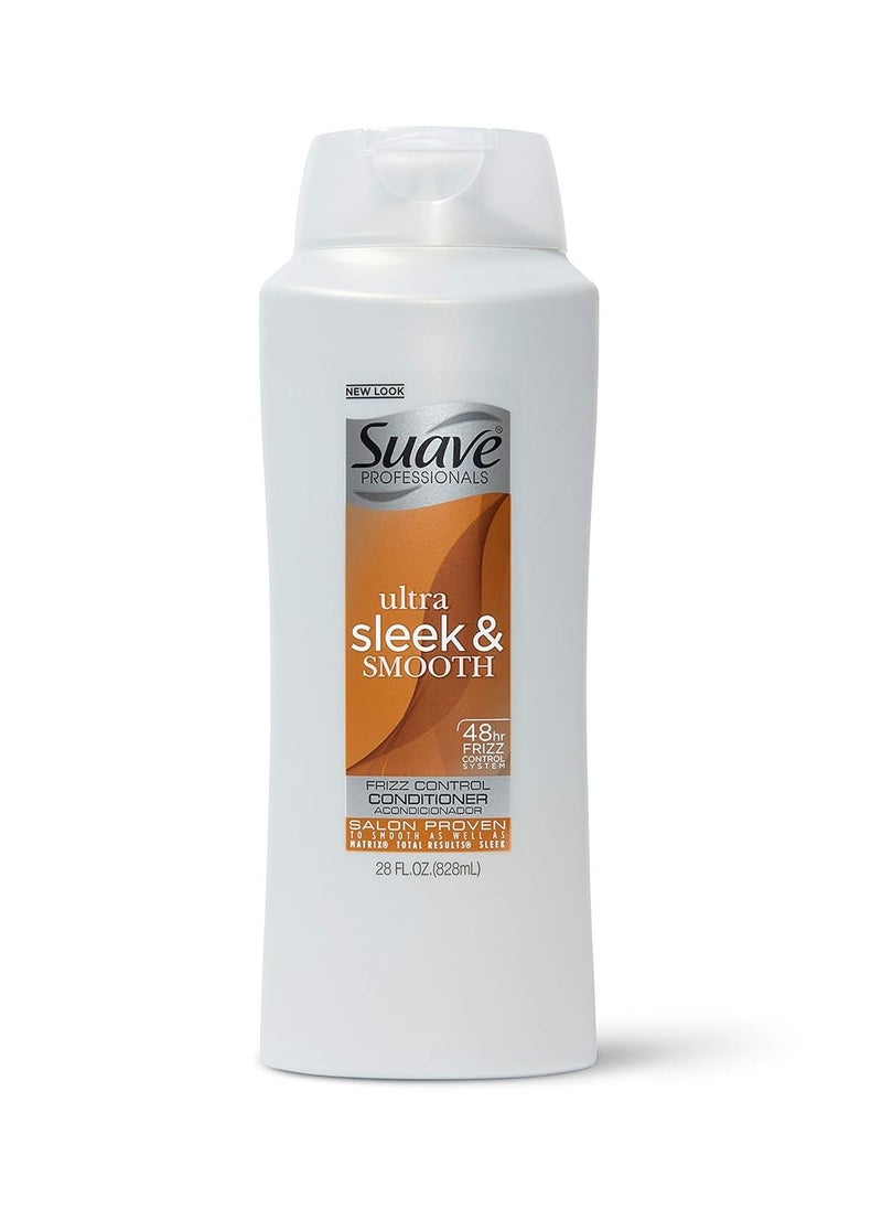 Suave Professionals Smoothing Conditioner for Frizz Control Ultra Sleek and Smooth Deep with Vitamin E for Hair 28 oz