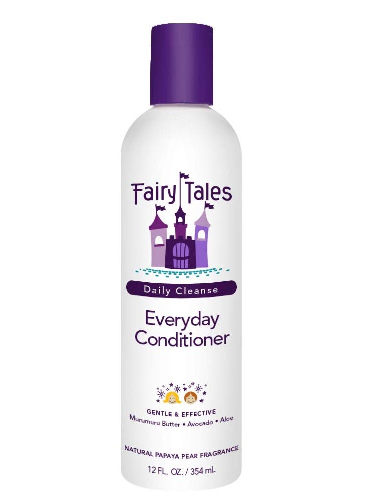 Fairy Tales Daily Cleanse Everyday Kids Conditioner - Gentle Natural Defining Conditioner, Tangle Free, Moisturizing and Hydrating Formula, Clean and Natural Ingredients - Paraben Free - 12 oz.