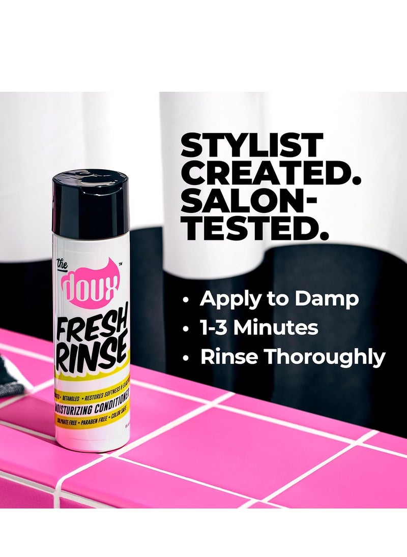 The Doux - FRESH RINSE Moisturizing Conditioner - Hydrating Hair Conditioner - Contains Shea Butter and Sea Silk - Sulfate-Free, Paraben-Free