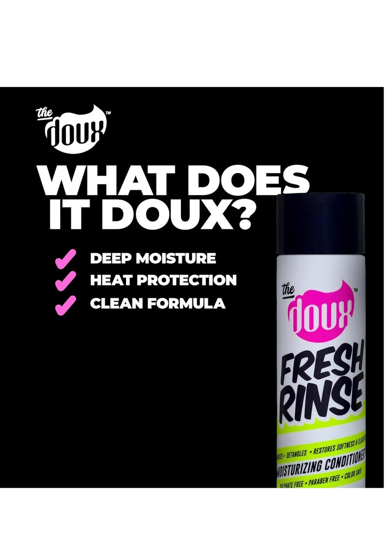 The Doux - FRESH RINSE Moisturizing Conditioner - Hydrating Hair Conditioner - Contains Shea Butter and Sea Silk - Sulfate-Free, Paraben-Free