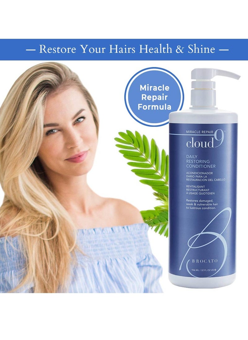 Brocato Cloud 9 Daily Restoring Conditioner, 32 Ounce, by Beautopia Hair