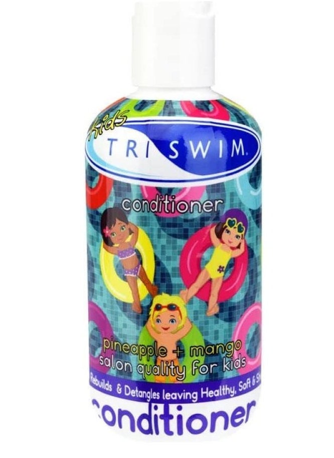 TRISWIM Kids Scented Conditioner After- Swimmer Hair Care, Chlorine Removal, Detangles, Dandruff and Dry Scalp Relief