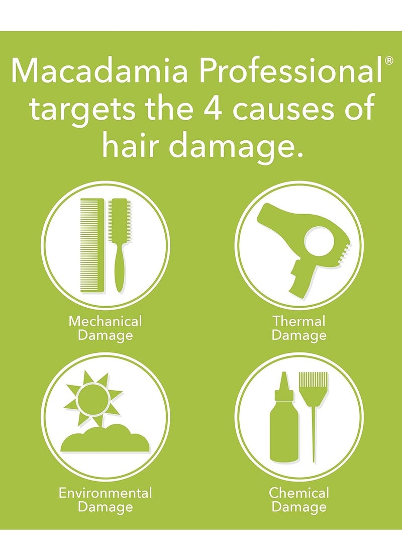 Macadamia Professional Hair Care Sulfate & Paraben Free Natural Organic Cruelty-Free Vegan Hair Products Weightless Repair Hair Conditioner, Green, Conditioner, 33.8 Fl Oz
