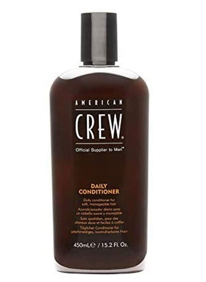 Men's Conditioner by American Crew, Daily Conditioner for Soft, Manageable Hair, 15.2 Oz