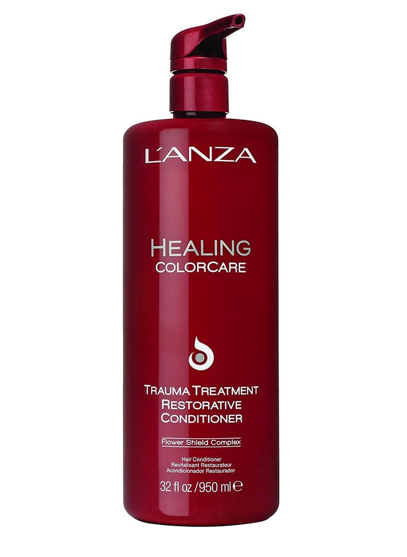 L'ANZA Healing ColorCare Trauma Treatment Restorative Conditioner, Extends Color Longevity, For Healthy and Vibrant Color with Split End Repair & Damaged Hair Treatment, Luxury Hair Care
