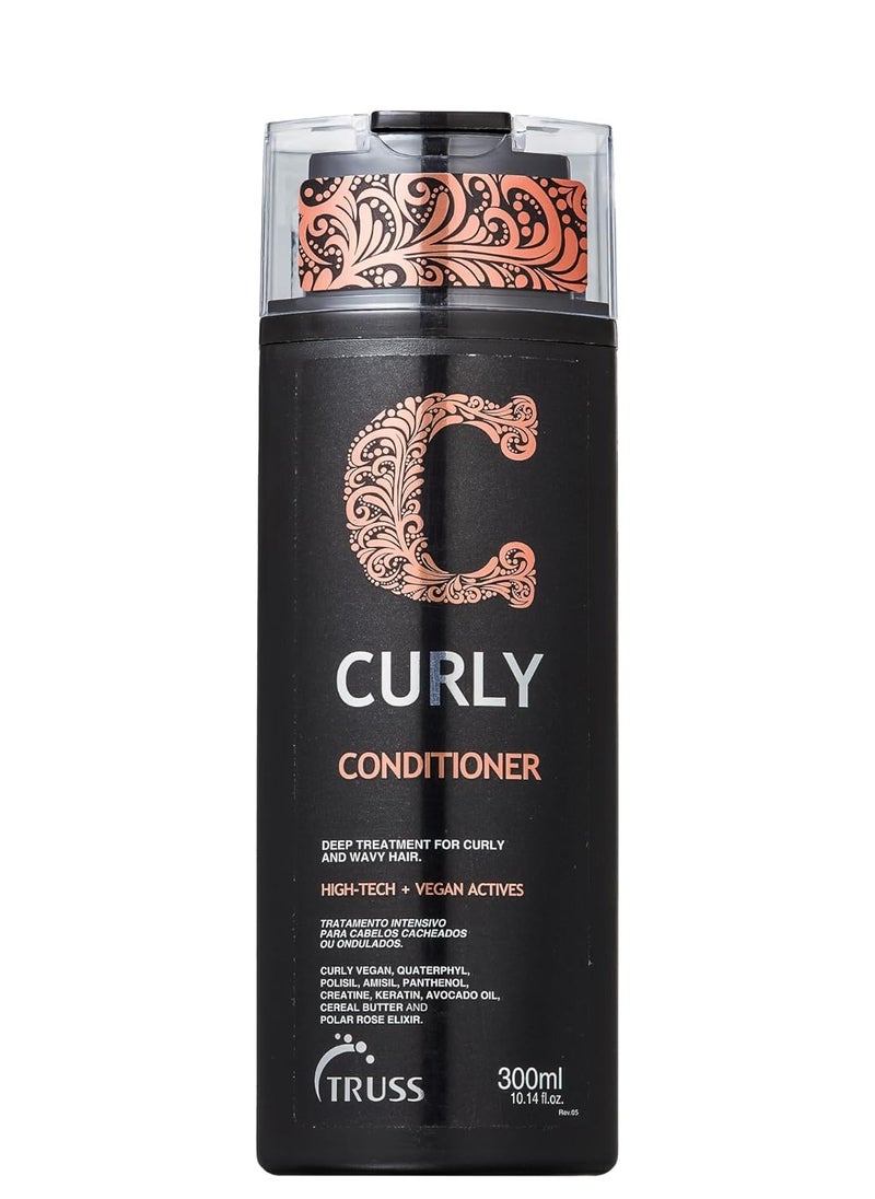 Truss Keratin Repair Conditioner, 300ml, Unisex, Intensive Repair for Damaged Curlsc